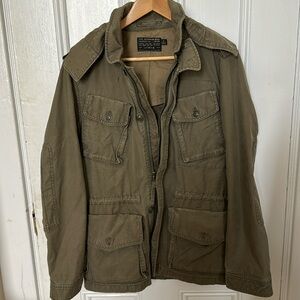 JCREW Men’s Army Green Utility Jacket Size Small EUC